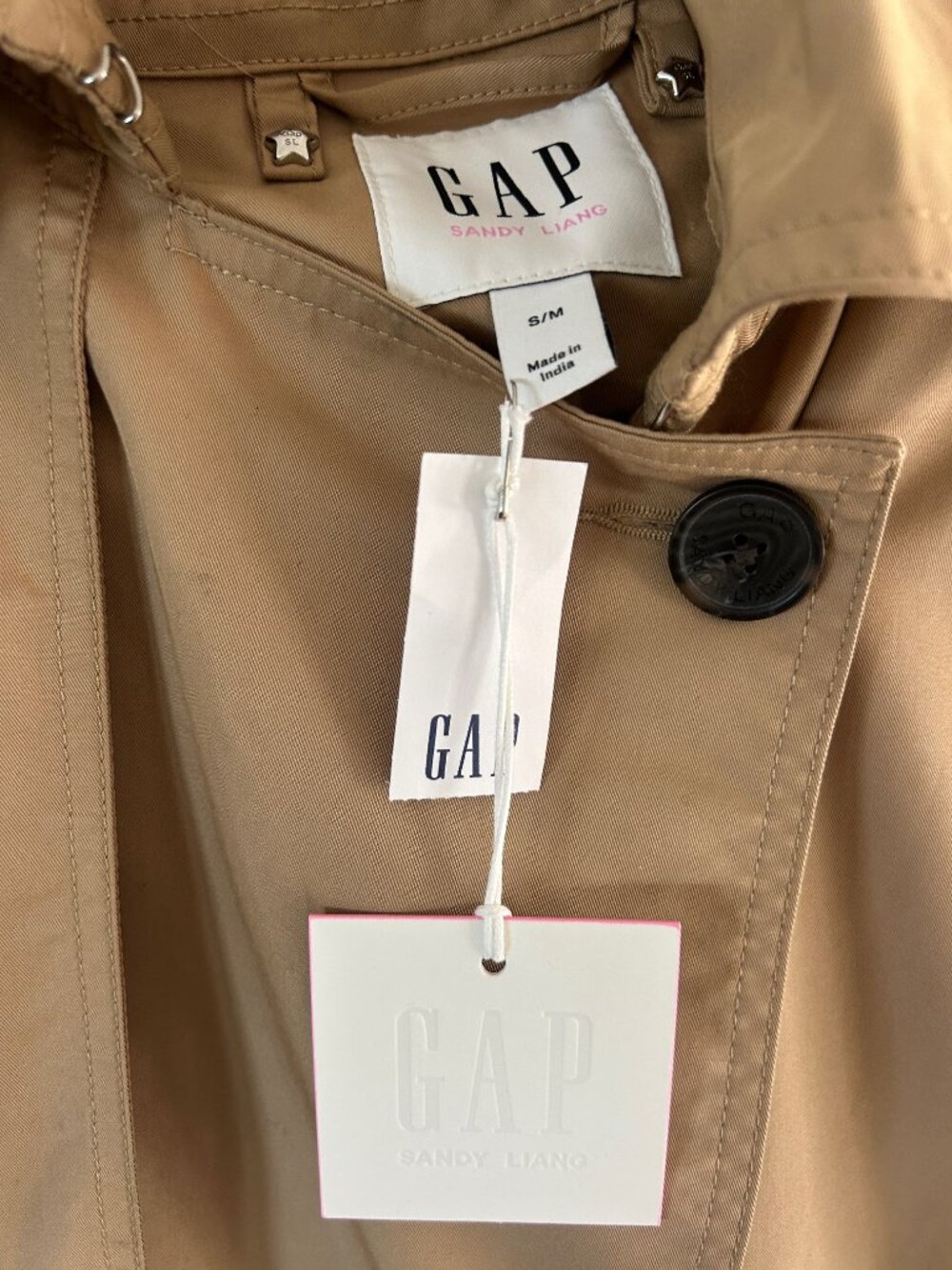 Gap × Sandy Liang Bow-Back Trench Coat - Picture 6 of 10
